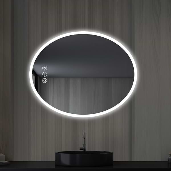 Rige 20x36" Oval LED Mirror