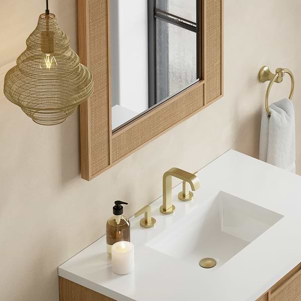 James Martin Vanities Solene Seaside Oak 28x42" Rectangle Mirror