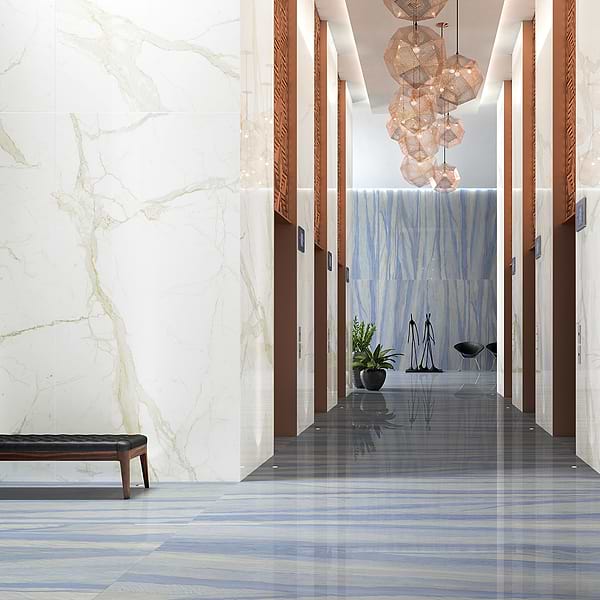 TileBarXL Marmi Slim White Calacatta 60x120 Polished Porcelain Slab