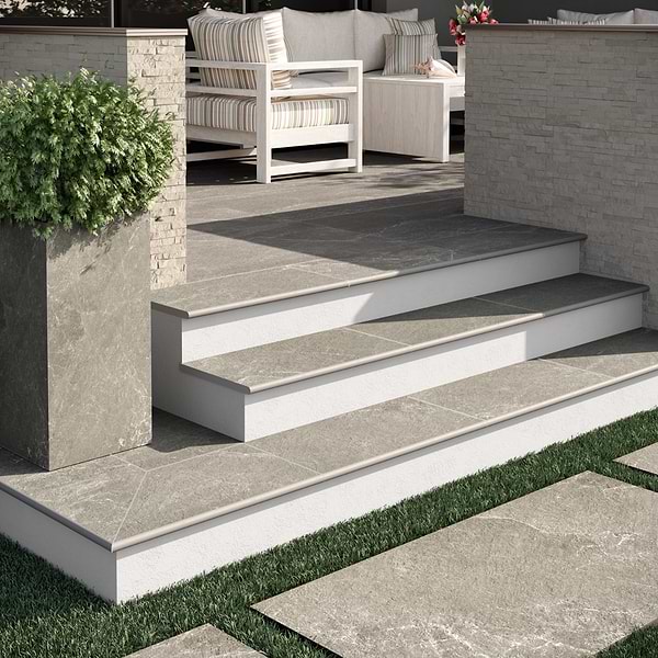 ZenTech Greige Beige 12x24 Matte Porcelain Pool Coping