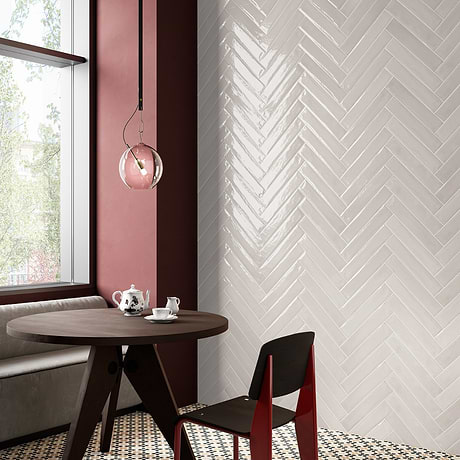 Paint Bianco White 3x16 Glossy Porcelain Subway Tile
