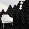 HexArt Nero 8" Porcelain Matte Tile