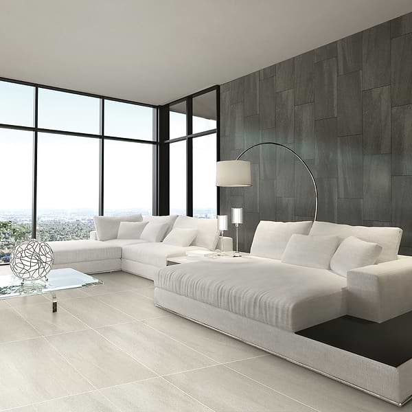 Karo White 18x36 Matte Porcelain Tile