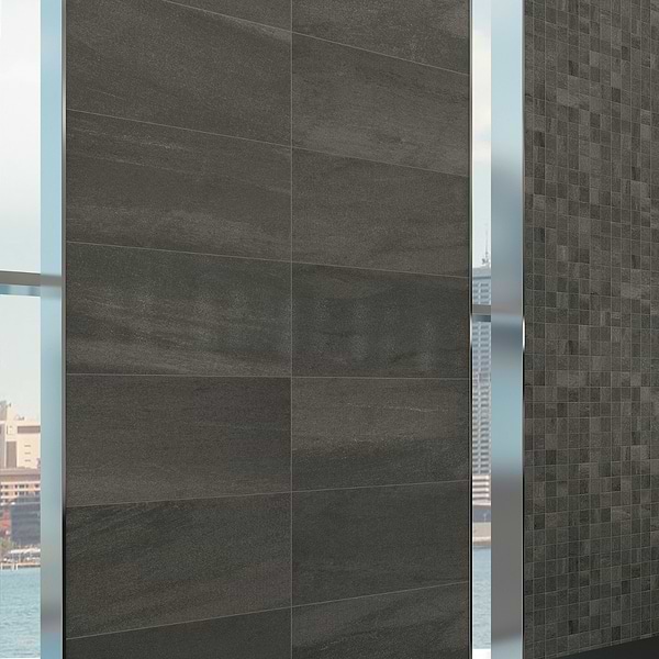 Karo Black 12x24 Matte Porcelain Tile