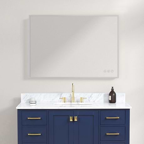 Rige 48x30" Rectangle LED Mirror
