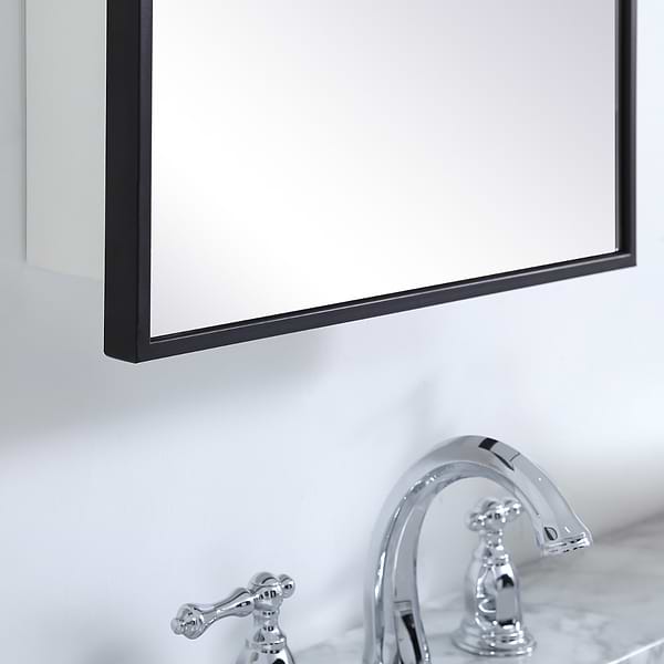 Oraya Black 17x28" Medicine Cabinet