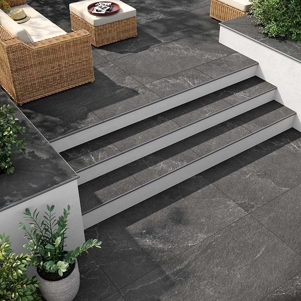 ZenTech Graphite Gray 12x24 Matte Porcelain 2CM Pool Coping