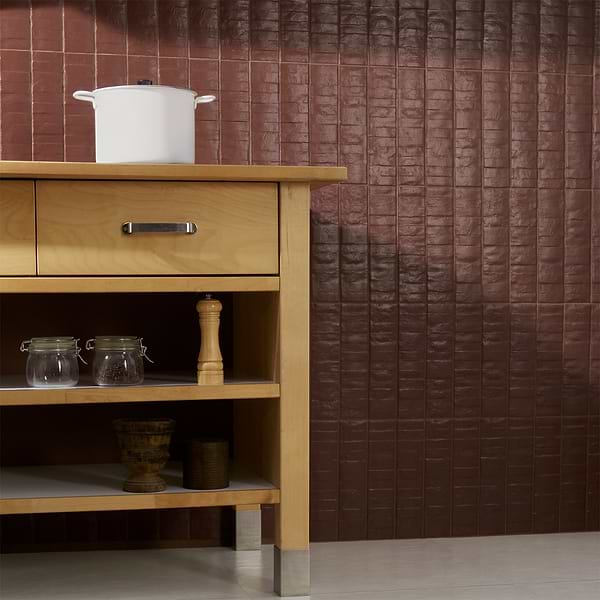 Rework Burgundy Red 3x12 Matte Porcelain Tile