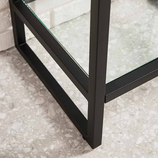 James Martin Vanities Boston Matte Black 32" Freestanding Vanity with White Integrated Top