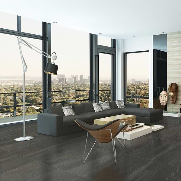 Karo Black 12x24 Matte Porcelain Tile