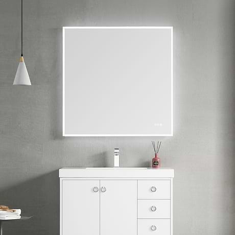 Rige 36x36" Square LED Mirror