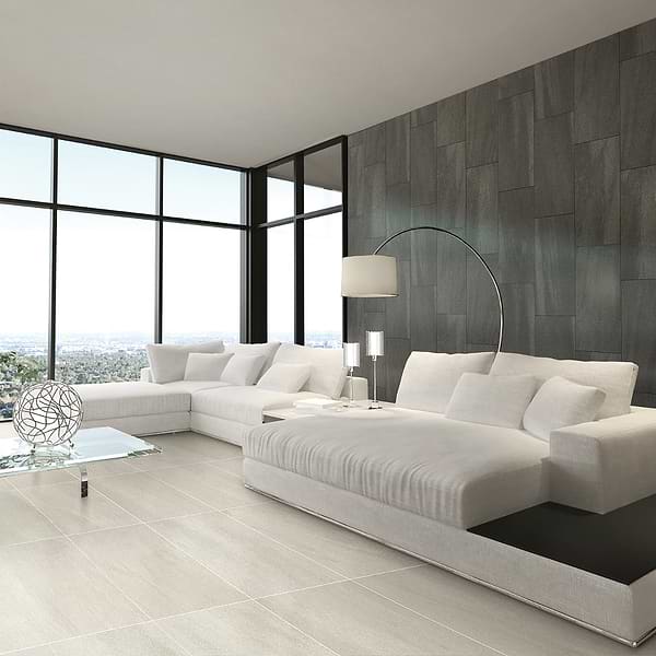 Karo Black 18x36 Matte Porcelain Tile