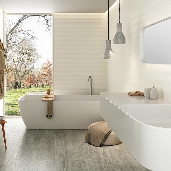 Klondike Yukon Blanco Matte 16x48 Ceramic Wall Tile