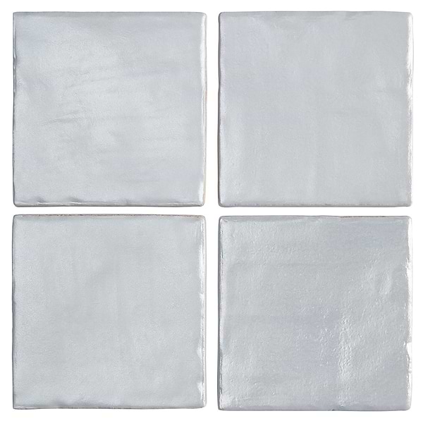 Montauk Sky Blue 4x4 Mixed Finish Ceramic Tile