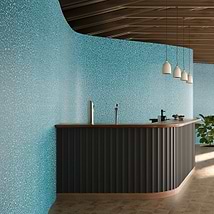 Fiji Pacific Blue Frosted Matte Glass Mosaic Tile