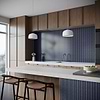 Kai Royal Blue 1x2" Herringbone Crackled Glossy Porcelain Mosaic Tile