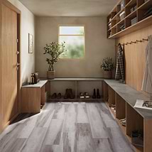 Woodcrete Ash Brown Rigid Core Click 12x48 Luxury Vinyl Tile