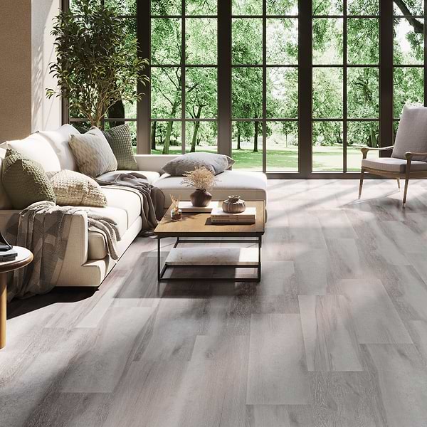 Woodcrete Ash Brown Rigid Core Click 12x48 Luxury Vinyl Tile