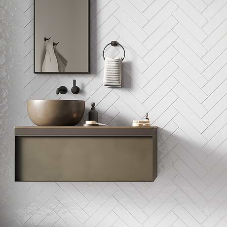 Ceramic Subway Tile for Backsplash,Kitchen Wall,Bathroom Wall,Shower Wall