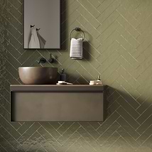 Lancaster Celery Green 3x12 Polished Ceramic Subway Wall Tile