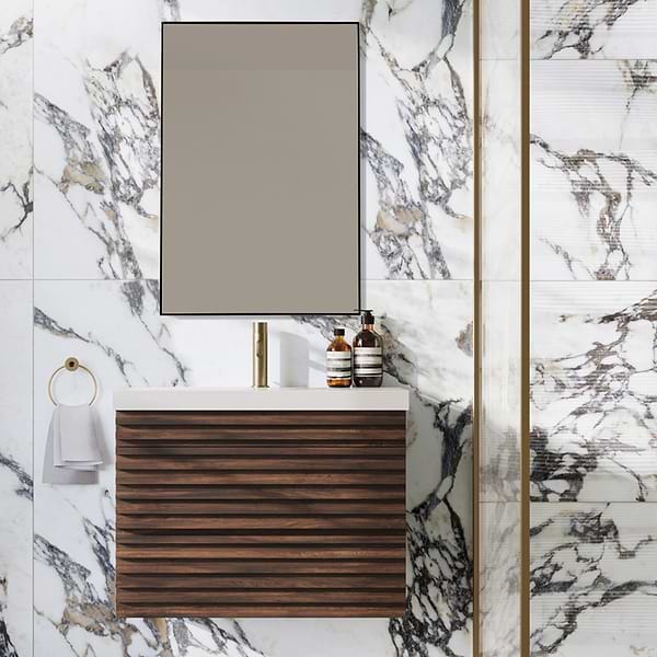Everyday Dawn Black 21x31" Rectangle Mirror