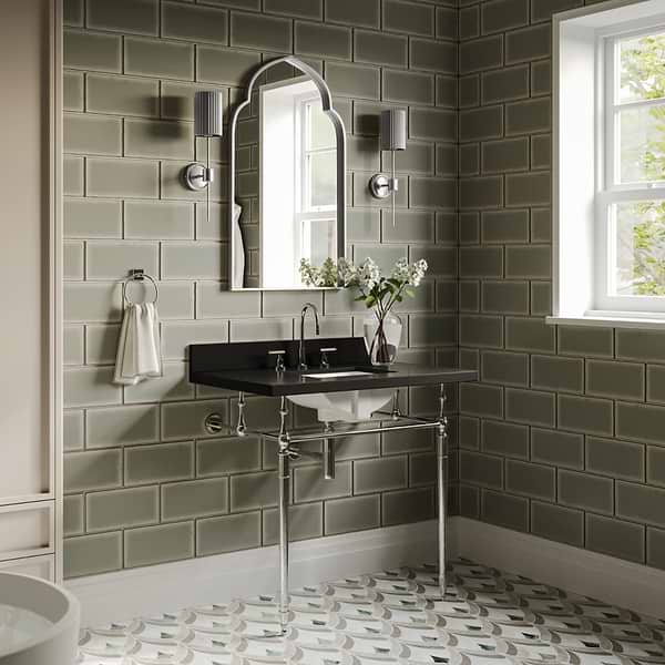 Astoria Polished Chrome 10" Widespread Bathroom Faucet With Pop Up Standard Drain