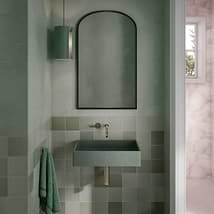 Jeker Forest Green 21" Concrete Rectangle Floating Sink by mudd.concrete