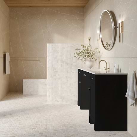 Calvin 60" Black Single Vanity with Cultured Marble White Top