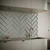 Dark Gray Beveled 4x12 Mirror Subway Tile for Wall