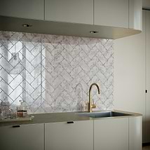 Vilna Argenta Gray 3x6 Antique Mirror Polished Subway Wall Tile