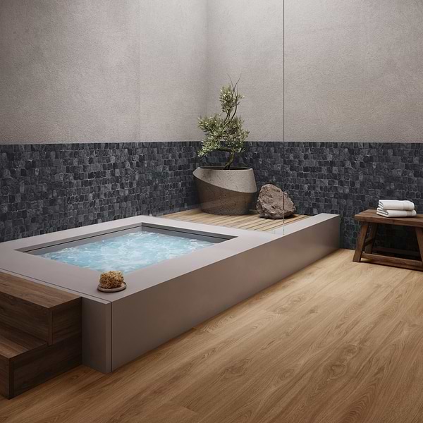 Nature Pathway Alor Black 2" Natural Stone Mosaic Tile