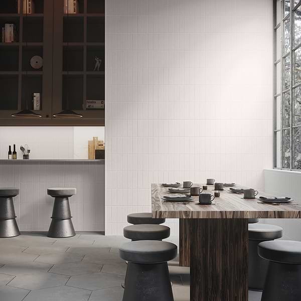 Charlotte Silver Gray 3x10 Textured Matte Ceramic Subway Tile
