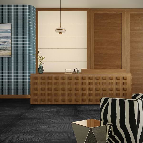 Prints Antracite Black 24x48 Matte Porcelain Tile