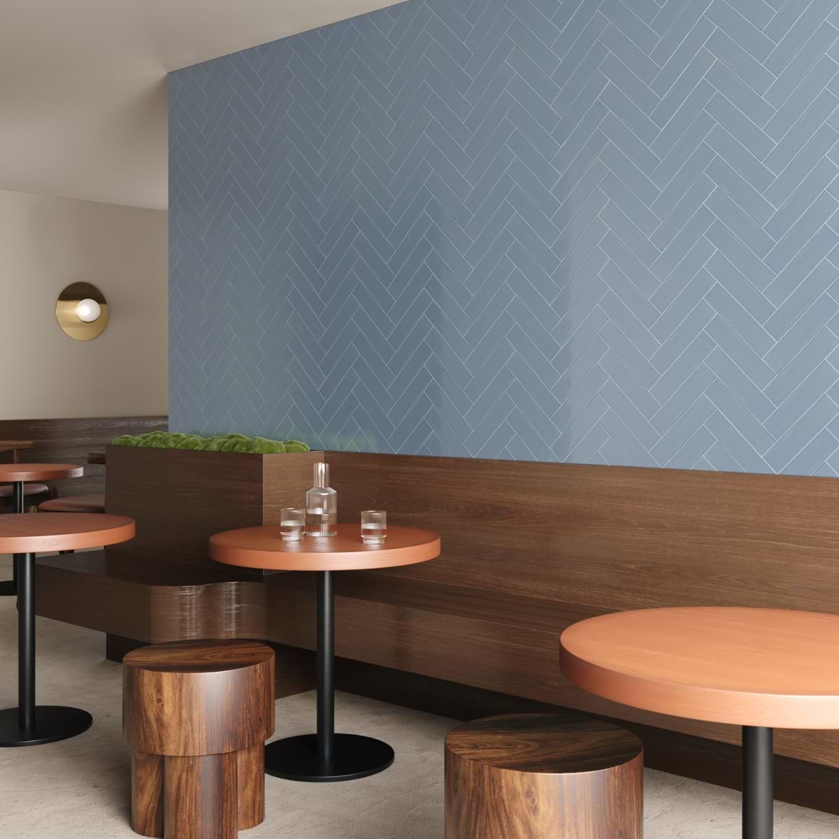 Manchester Blue 3x12 Glazed Ceramic Subway Tile; in Blue White Body Ceramic; for Backsplash, Bathroom Wall, Kitchen Wall, Shower Wall, Wall Tile; in Style Ideas Beach, Classic, Contemporary, Cottage, Craftsman, Farmhouse, Industrial, Mediterranean, Mid Century, Modern, Traditional, Transitional