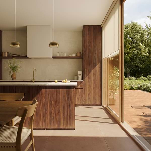 Bariazzo Sienna Terracotta 36x36 Semi-Polished Porcelain Tile in Terracotta, View 2, open zoomed image