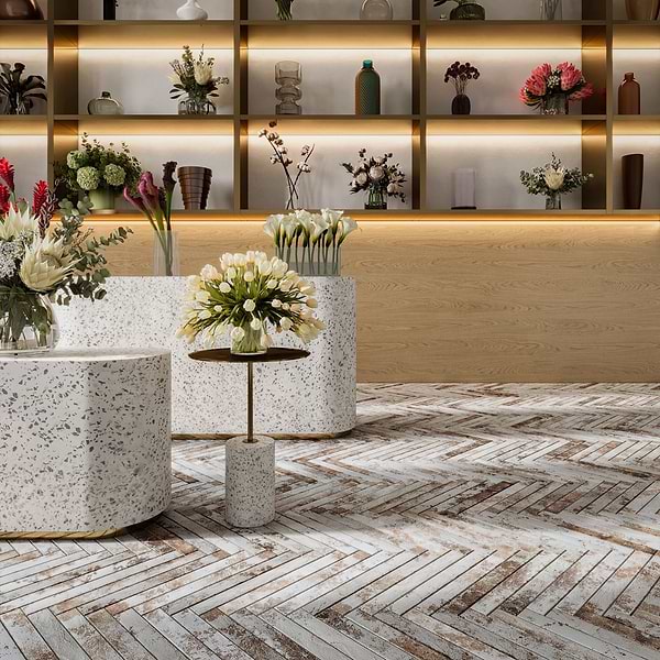 English Brick White 2x18 Matte Porcelain Tile