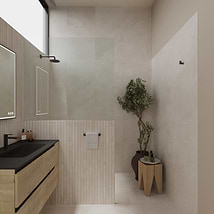 Lune Ribbon Beige 24x48 Matte Porcelain Tile