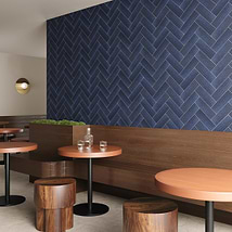 Diesel Camp Canvas Blue 4x12 Matte Ceramic Subway Wall Tile