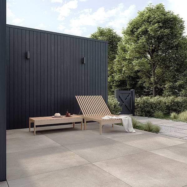 New Rock Fumo Light Gray 48x48 Limestone Look Matte Porcelain Tile