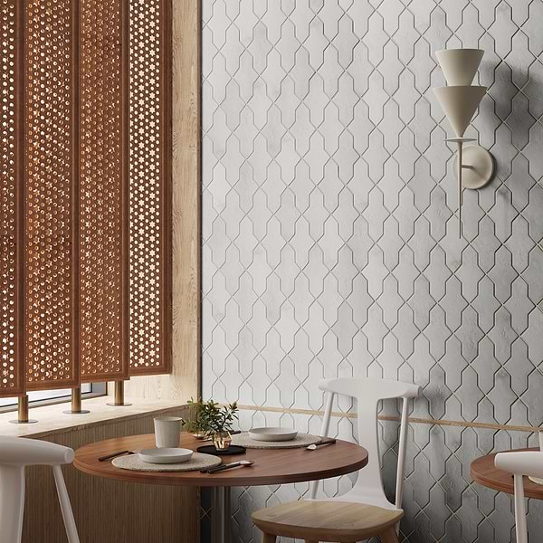 Parma Cruz White 5x8 Terracotta Look Matte Porcelain Tile