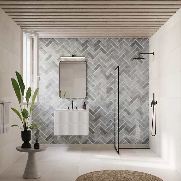 Portmore Gray 3x8 Glossy Ceramic Subway Tile