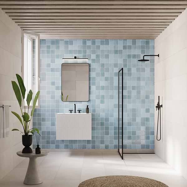 Portmore Sky Blue 4x4 Glossy Ceramic Tile