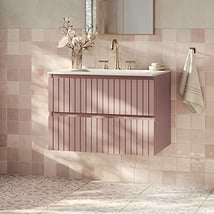 Prima Rose Pink 30" Single Vanity without Top