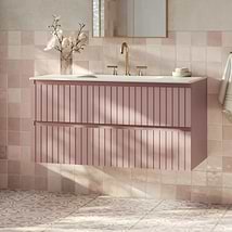Prima Rose Pink 42" Single Vanity without Top