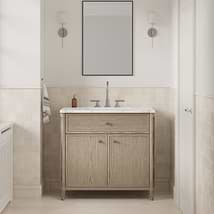 TileBar Studio Vanities Ashford Greige Ash 36" Single Vanity without Top