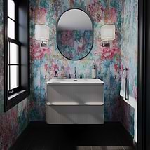 Astor Pearl 30" Single Vanity with Integrated White Solid SurfaceTop