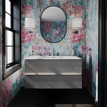 Astor Pearl 42" Single Vanity with Integrated White Solid SurfaceTop