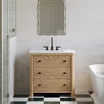 TileBar Studio Vanities Callum Natural Ash 36" Single Vanity without Top