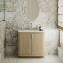 TileBar Studio Vanities Corbin Medium Ash 36" Single Vanity without Top