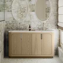 TileBar Studio Vanities Corbin Medium Ash 60" Double Vanity without Top